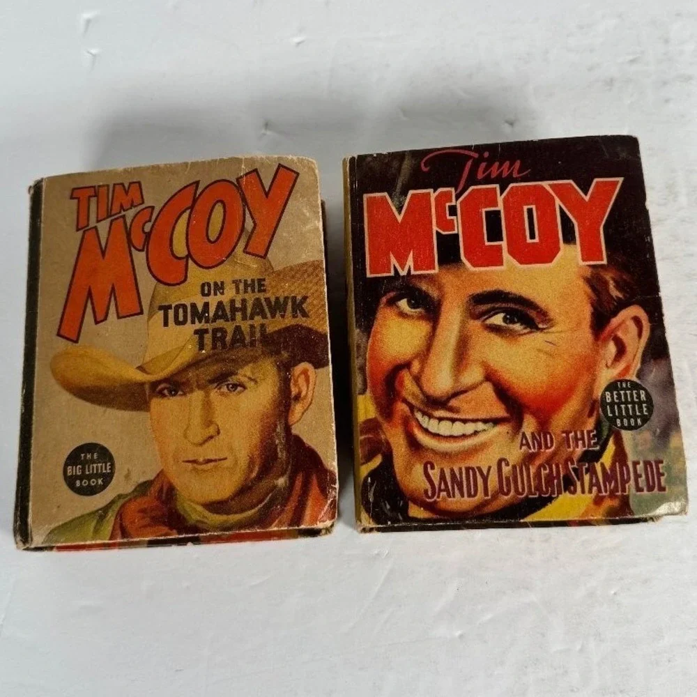 Tim McCoy Big Little Book Lot Tomahawk Trail 1937 Sandy Gulch Stampede 1939